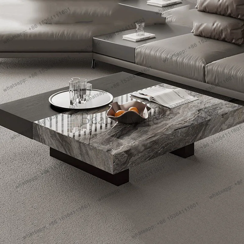 YJ Nordic Modern Coffee Table Living Room Designer Simple Aesthetic Coffee Table Center Minimalist Mesa Auxiliar Home Furniture