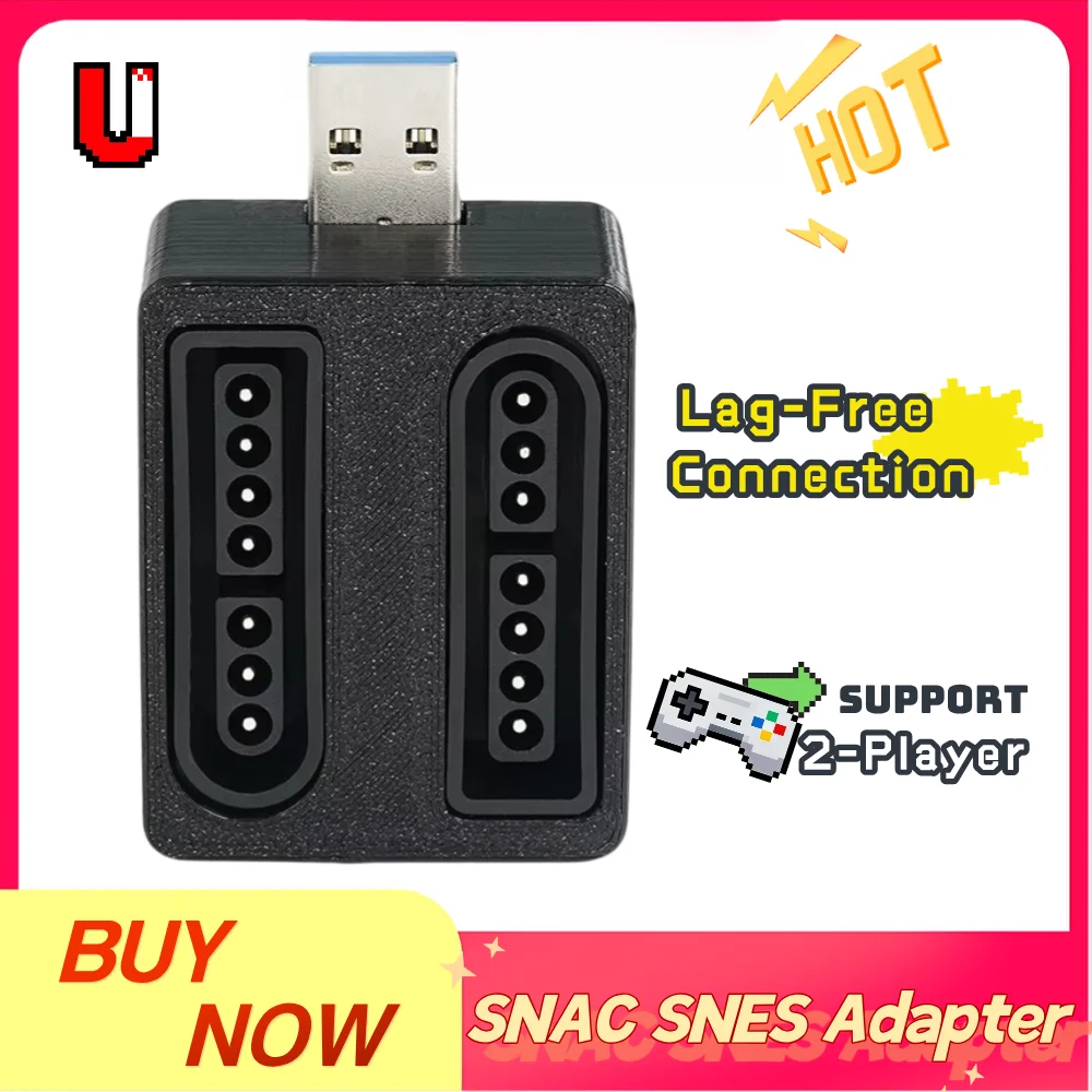 2-Player SNAC SNES Adapter - Compatible with MiSTer FPGA