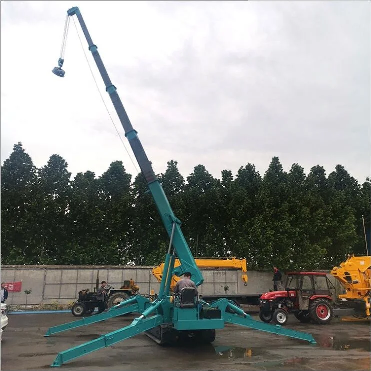 Unic Mini Spider Crane 1t 3t 5t Spider Crawler Crane Lifting Machinery