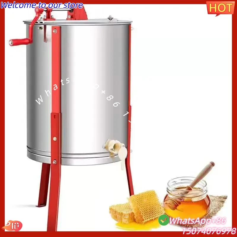 2026 New Automatic Stainless Steel Manual Honey Centrifuge Extractor Beekeeping Industries Honey Processing Machine