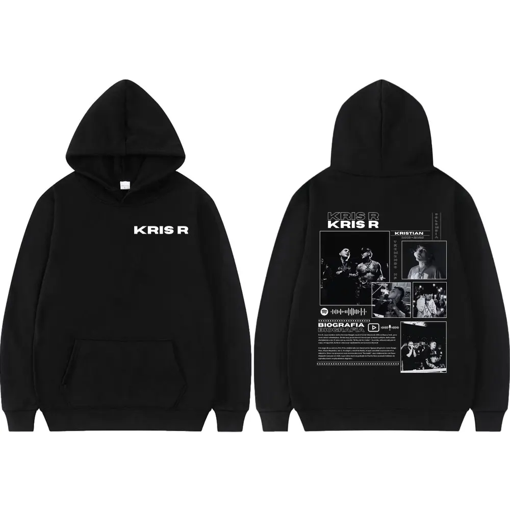 

Rapper Kris R Merch Hoodie Hip Hop Vintage Long Sleeve Pullovers Men's Women's Fashion Casual Oversized Sweatshirts Streetwear