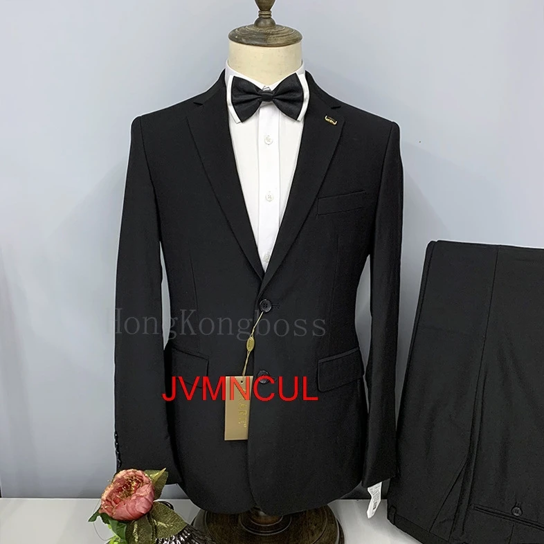 

Men's 2026 Cotton Suit Single Breasted Smart Casual Wedding Groom Formal Outfit