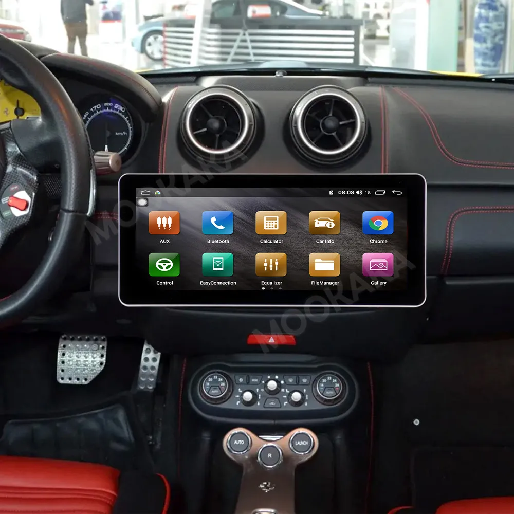 

12,3-дюймовый мультимедийный видеоплеер для Ferrari California 2009-2018 с CarPlay, GPS-навигацией, радио, экраном, Android Auto и Bluetooth
