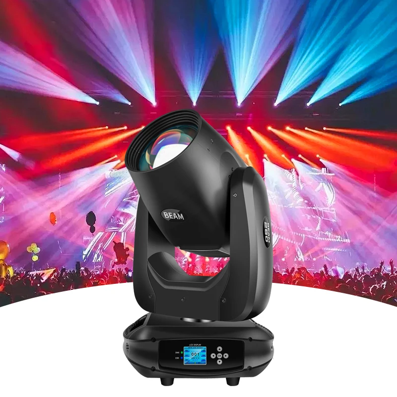 

260W 9R Beam Moving Head Lighting DMX512 Sharp Beam lamp Intelligence Prisms Professional Stage Light Effect For DJ Bar Wedding