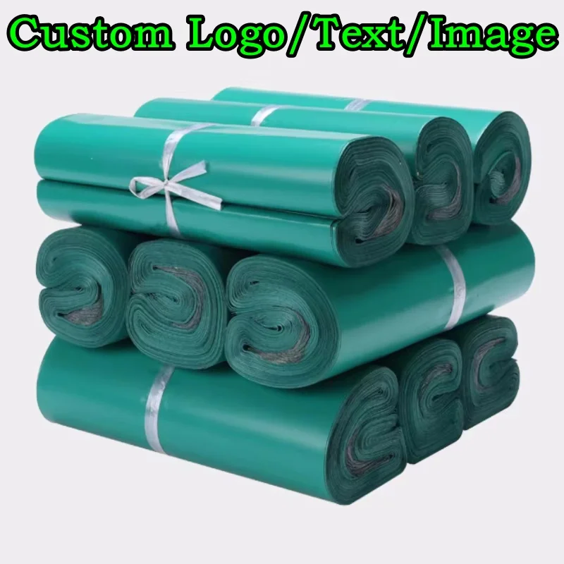 Deep Green Poly Mailer Adhesive Express Envelope Bag DIY Plastic Clothing Gift Box Shipping Courier Packaging Postal Pouches
