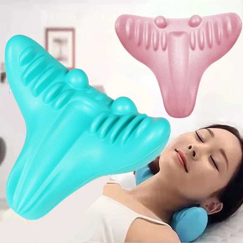 Neck Hump Posture Corrector Pillow Neck Stress Relaxing Massage Pillow Neck Corrector Back Support Traction Pillow Neck Massager