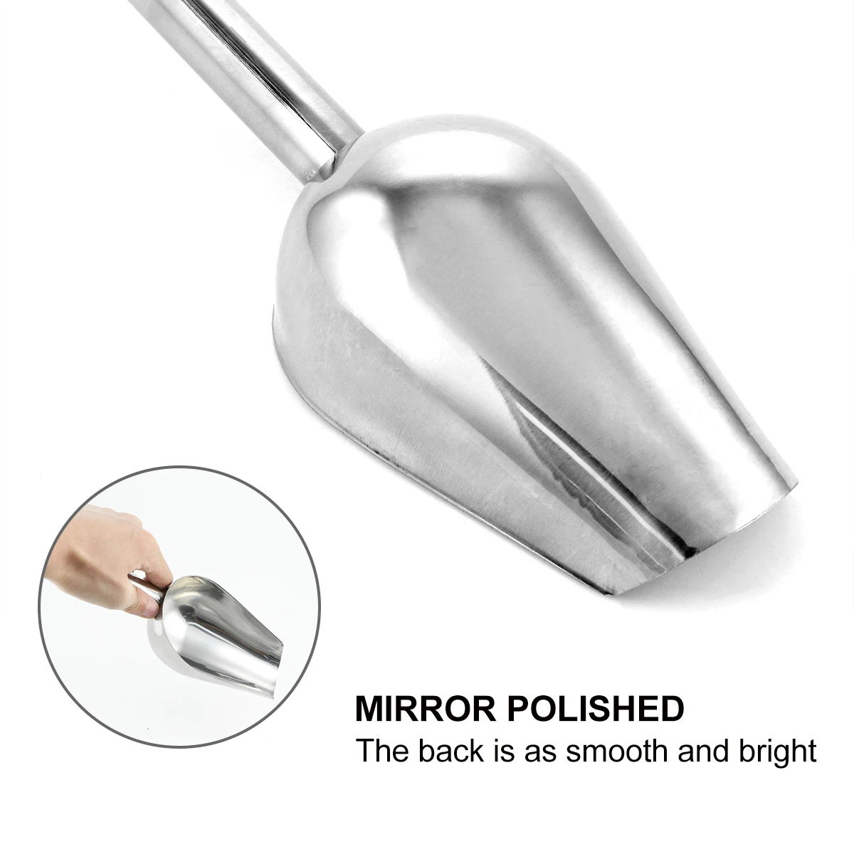 

Pet Food Scoop Durable Stainless Steel Shovel for Candies Nuts Flour Pet Supplies Multi Functional Dog Cat Feeder Tool