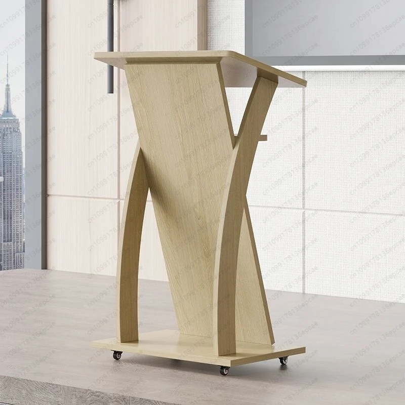 

Профессиональная мобильная кафедра — элегантный дизайн с полкой, для корпоративных мероприятий, университетов, вестибюля отеля и обслуживания гостей