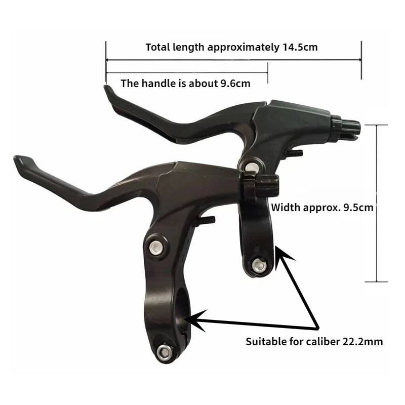 【セール中】1 ペアアルミ合金自転車ブレーキレバー超軽量 22.2 ミリメートルハンドルバー互換性 V ブレーキユニバーサルサイクリングハンドル