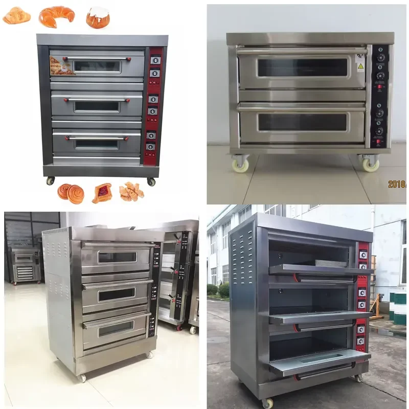 2026 Commercial Bakery Equipment Bread Baking Electric Deck Pizza Cookie Moon Cake Baking Oven