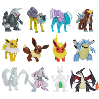 Pokemon Action Figures Mini Mega Charizard Y Kyogre Mewtwo Aggron Raikou Suicune Entei PVC Model Toy Birthday Gift For Kids