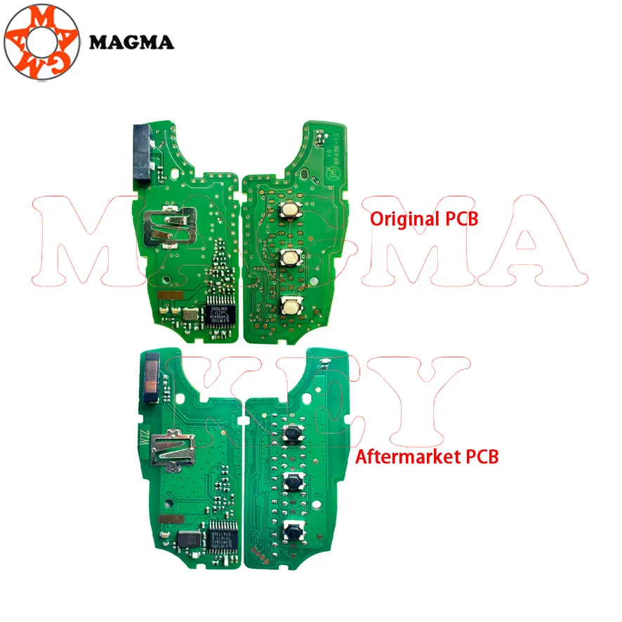 MAGMA CWTWB1G767 لرينو Megane3 Logan2 Kadjar رمز داسيا داستر كابتور 433MHZ 4A رقاقة الوجه مفتاح السيارة الذكية فوب PCF7961M #2
