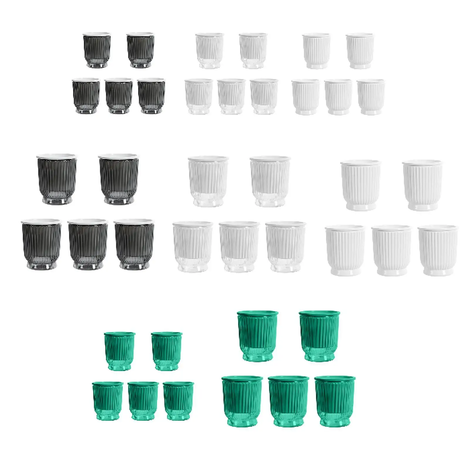 5Pcs Self Watering Plant Pots Trendy Planters for Farmhouse Balcony Hotel
