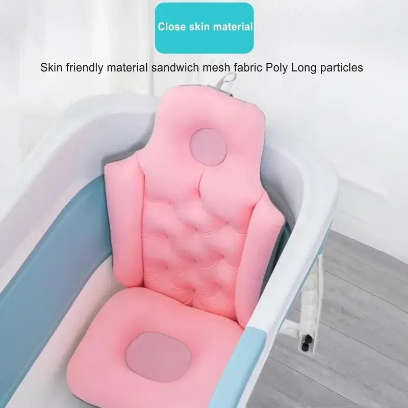 Bathtub Pillow Universal Neck Back Soft Support Bathtub Headrest Massage Cushion Lumber Pillow For Home Bathroom Accessories