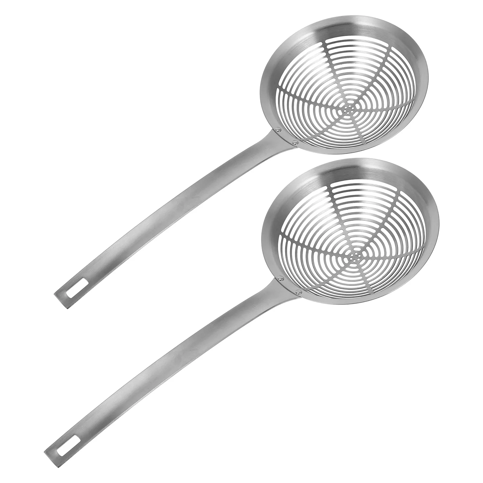 

Heavy Duty Stainless Steel Colander Spoon Fine Mesh for Pasta Scoop Frying Skimming Broths Dishwasher Safe
