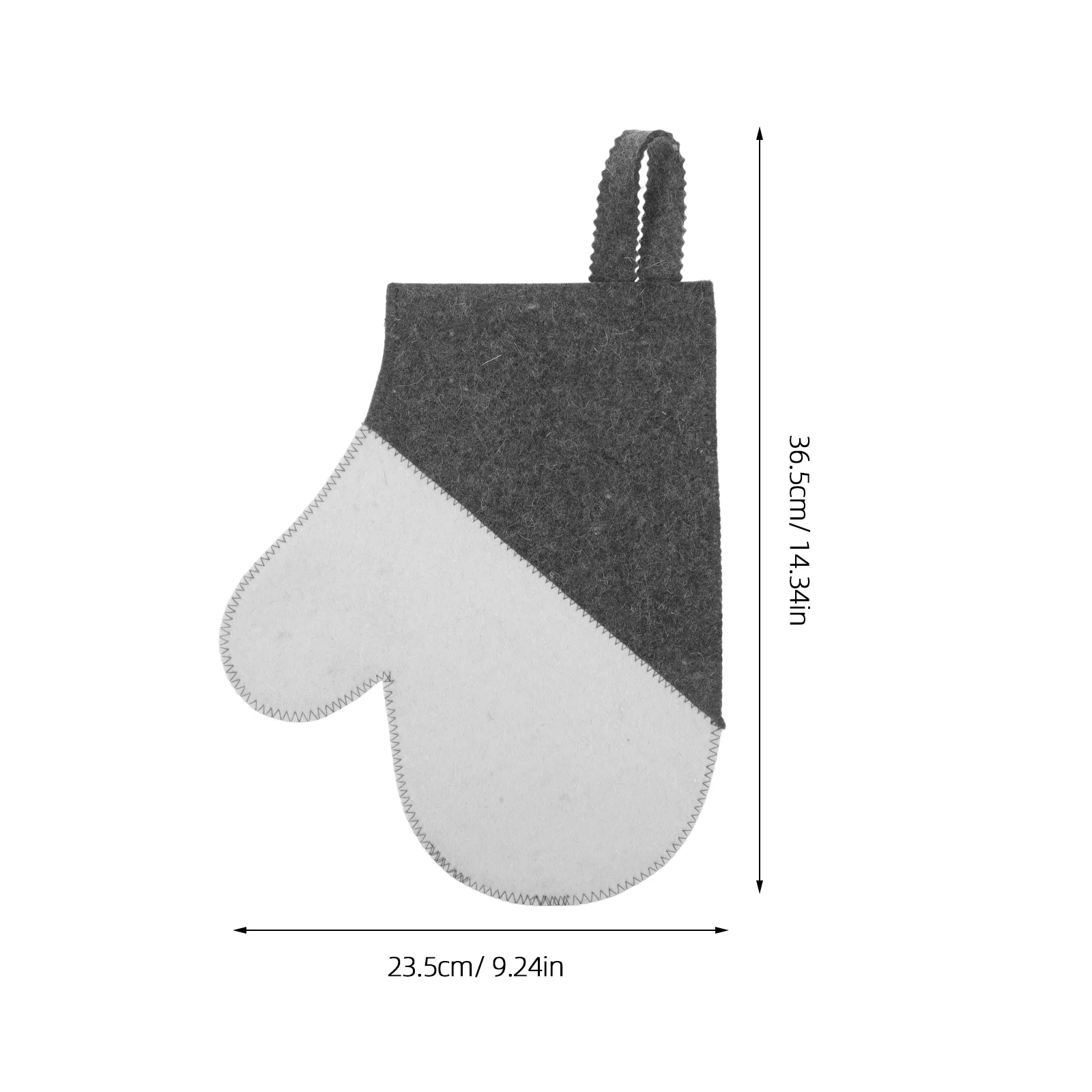 2 قطعة قفازات ساونا الصوف قسط ورأى معزول حماية الحرارة تنفس الراحة لغرفة البخار سبا استخدام قفازات ساونا للنساء