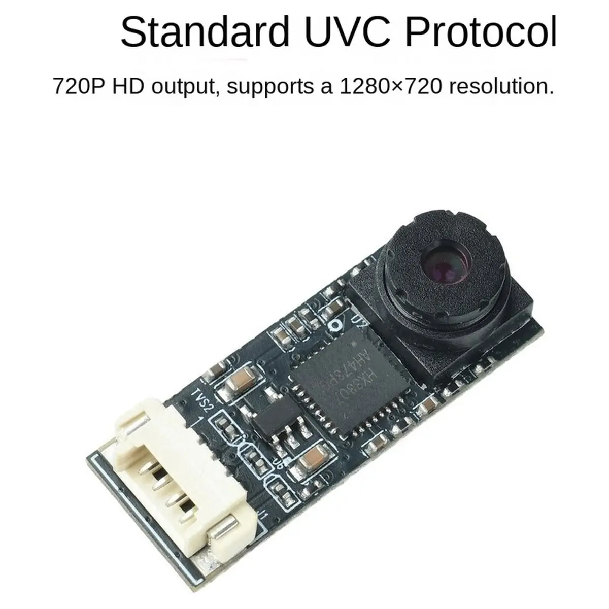 HDL 1MP 720P 1280x720 UVC Camera Module for - Development Board, 65° Wide Angle Lens Plug and Play