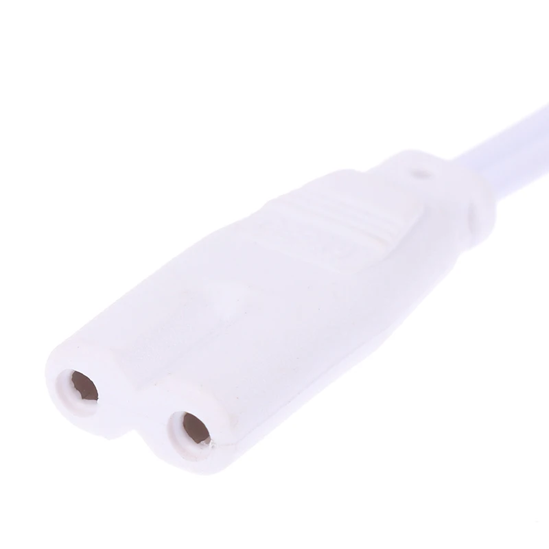3Pcs Fluorescent Lamp Power Cord Cable T5 Plug Wire Cord LED 2 Hole Docking Cable Bracket Light Male Female Connect Cable