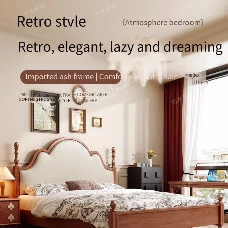 

Beauty Princess Double Bed Bedroom Organizer Floor Headboards Double Bed Luxury Conference Cama Solteiro Entrance Hall Furniture