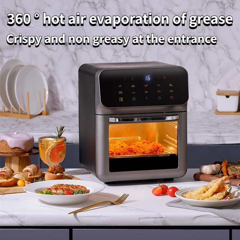 10L AirFryer Visual intelligent household flip fryer, oil-free multifunctional multi-layer oven Air Fryers 220V 110V