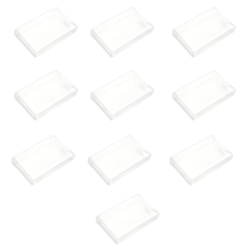 แพ็ค10Pcs พลาสติก PET ใสกล่องเกมป้องกันสำหรับ SNES เกมการ์ดป้องกัน