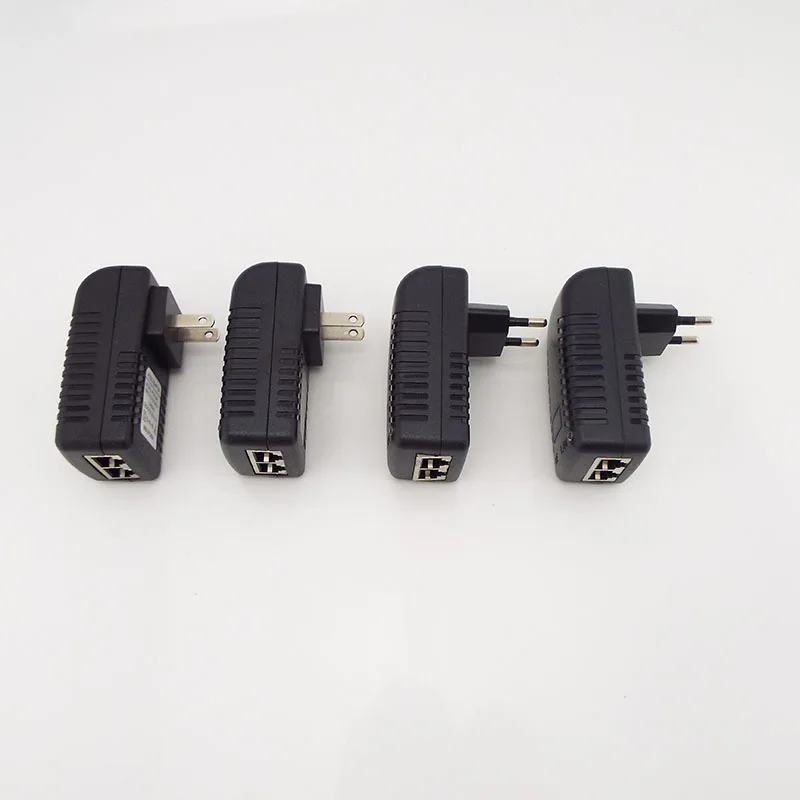 Источник питания PoE 12 В 2 А POE-инжектор Ethernet-адаптер для камеры видеонаблюдения, телефона, спутниковых ресиверов, настенная вилка США, ЕС, 12 В, 2 А