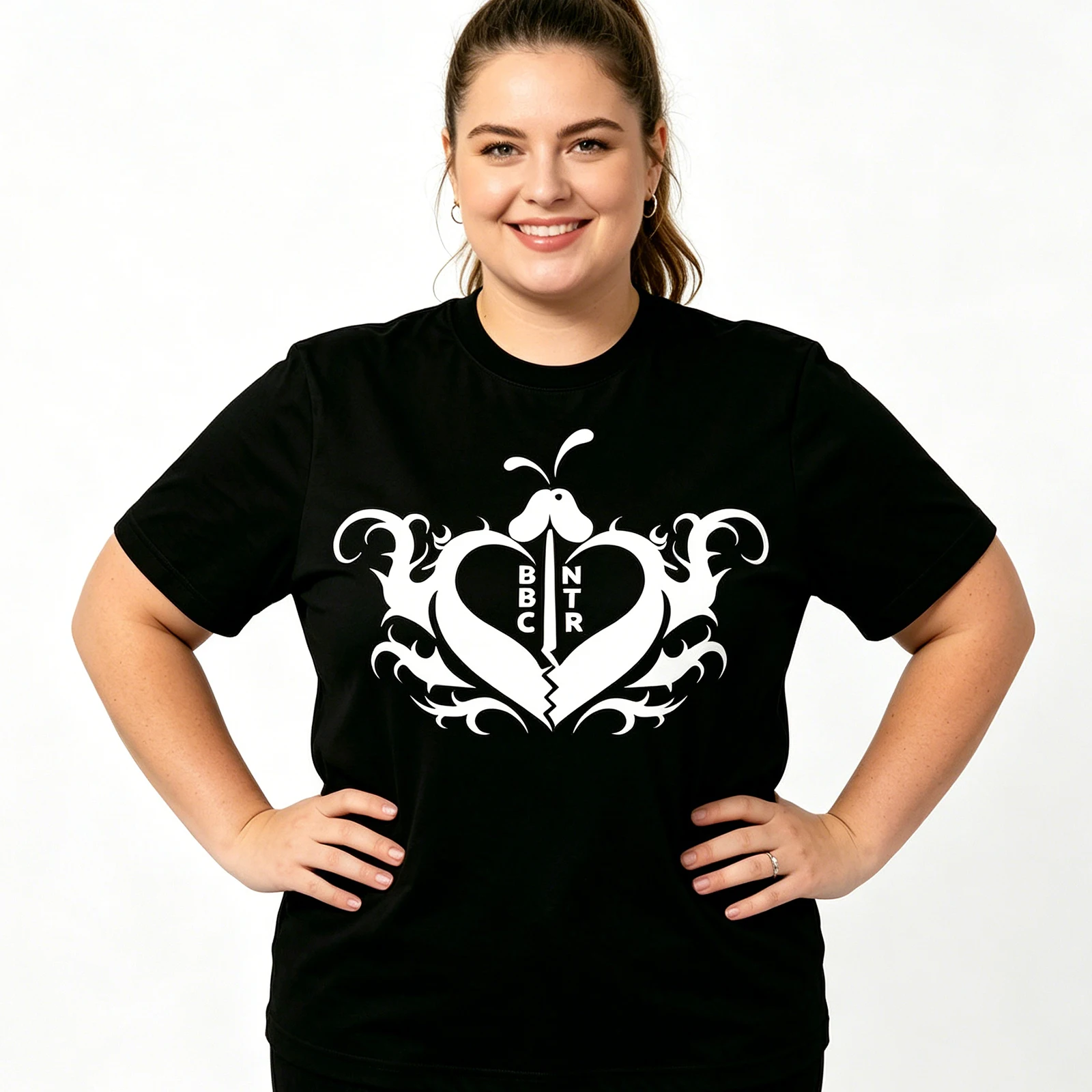 Naughty Hotwife Streetwear Style QOS Black Queen Of Spades For BBC Use Sexy Tops Graphics Tshirt Top Adult Humor Fun Flirtation