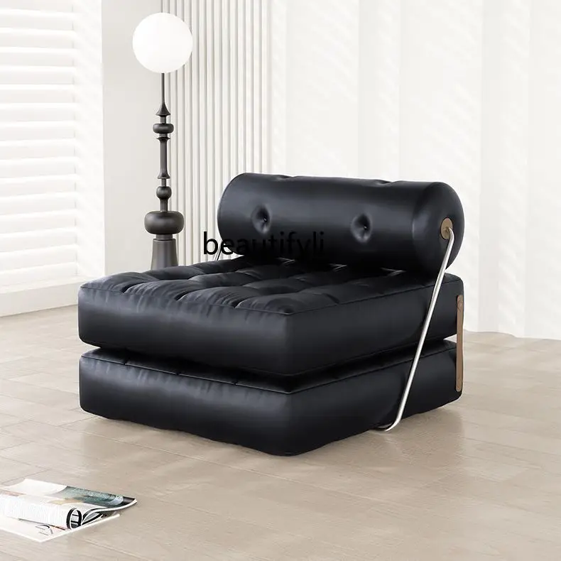 Small Apartment Living Room Bedroom Dual-use Sofa Bed Home Balcony Folding Leisure Fabric Lazy Sofa Tatami