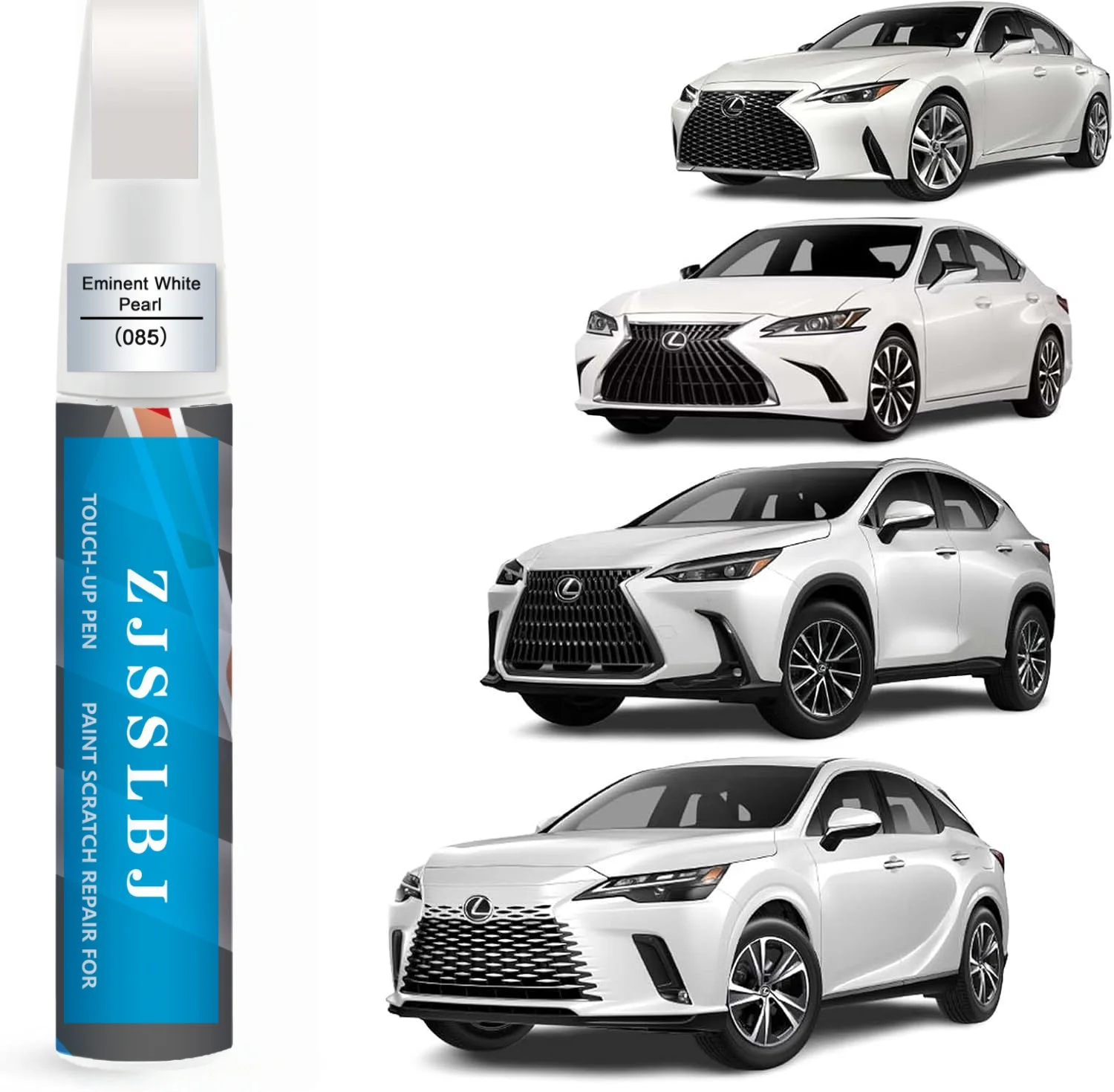 

Car Touch Up Paint(Eminent White Pearl(085)) for Lexus, Car Paint Scratch Repair Kit, Quick & Easy Solution to Repair, 2 in 1 Sc
