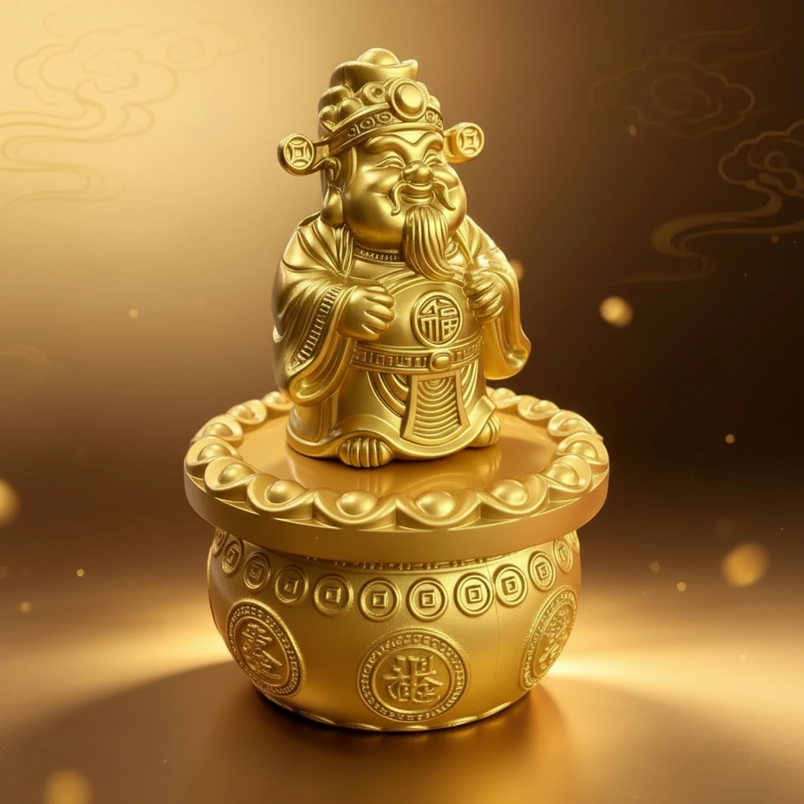 Decorative Ornament Compact Chinese-Style Alloy Treasure Basin for Festive Decor Enthusiasts, Shelf Display, Housewarming