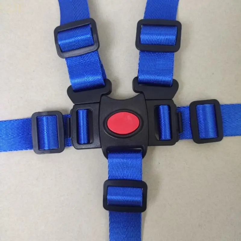 U2JE Secure 5 Point Baby Harness Strap with Adjustable Length for Strollers High Chairs and Seats Easy Installation