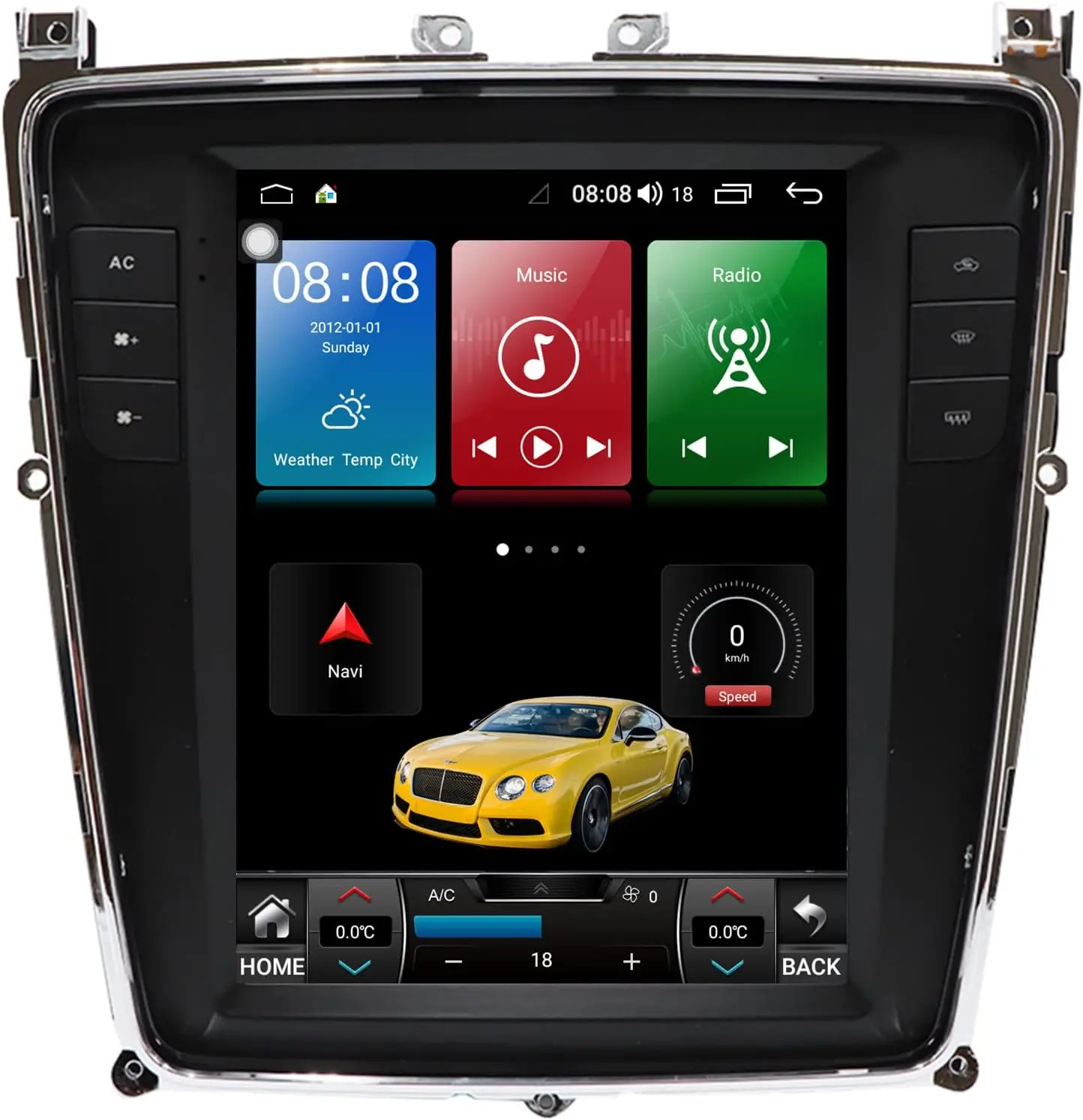 9.7 inch Car Stereo Radio for Bentley Continental GT Flying Spur 2012-2019 Android 12.0 4+64G Carplay GPS Navigation DSP FM AM Head Unit
