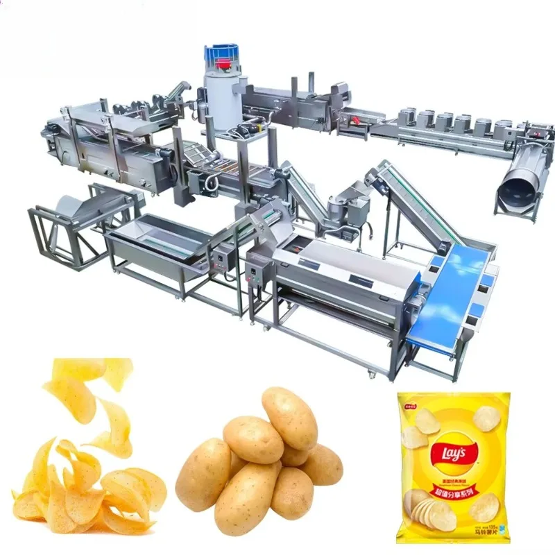 OME Automatic French Fries Production Line Oil Filtration and Recycling System Industrial Fresh-cut Potato Chip Production Line