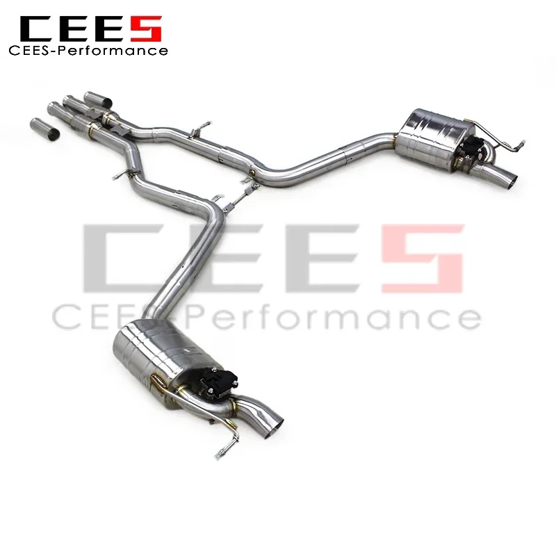 CEES Valvetronic Exhaust Muffler for Mercedes-Benz CLS320/CLS400 C218 3.0T 2015-2017 Stainless Steel Catback Exhaust Systems