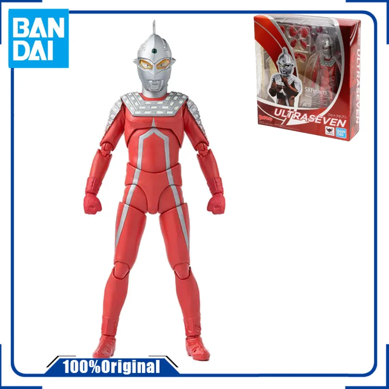 

In Stock Genuine Bandai Ultraman Ultra Seven Shf Anime Action Figure Assembly Toys for Gift Collectible Model Ornaments