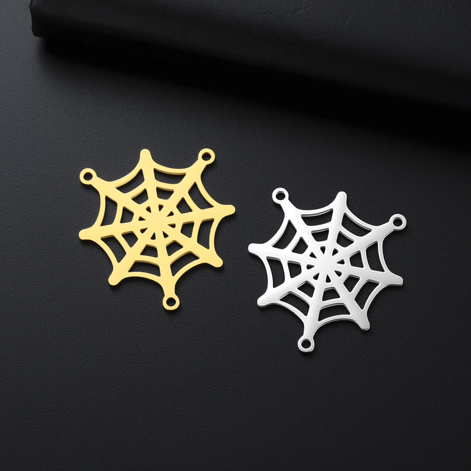 1 قطعة قلادة الهالوين قلادة شبكة العنكبوت مع سحر العنكبوت للمجوهرات القوطية ذاتية الصنع إكسسوار غامض #4