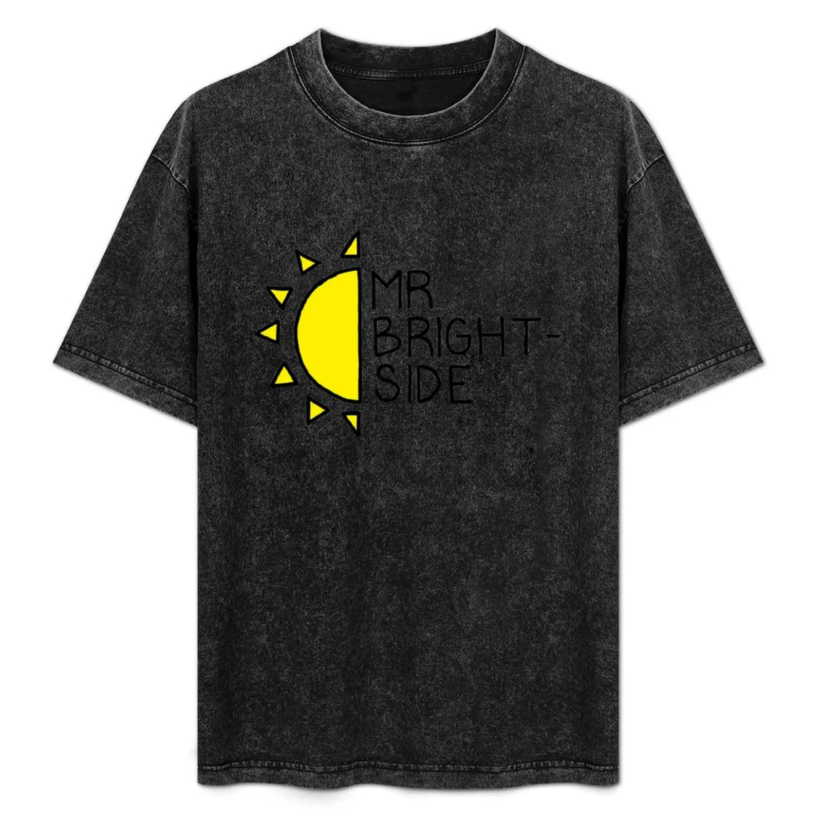 

Mr. Brightside T-Shirt Simple Solid Color Crew Neck Tee