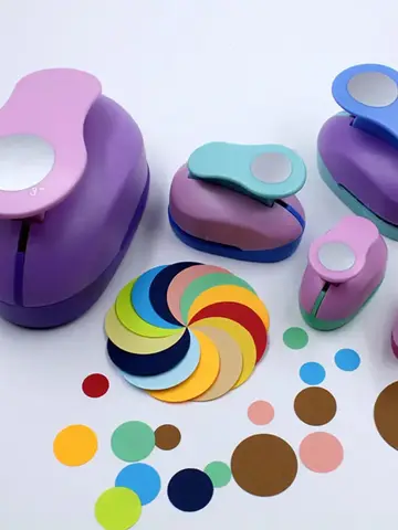 8/16/25/38/50mm Random Color Circle Punch DIY Embossing Punches Scrapbooking Machine Paper Cutting Hole Punch Rounder Cutter