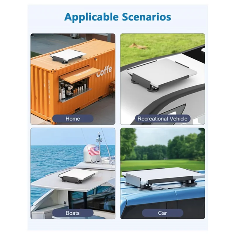 Y59A support de toit pour Starlink V4 pour Starlink V4 support de toit magnétique support de toit de voiture support de toit de remorque pour/voiture/Rvs/Surface métallique