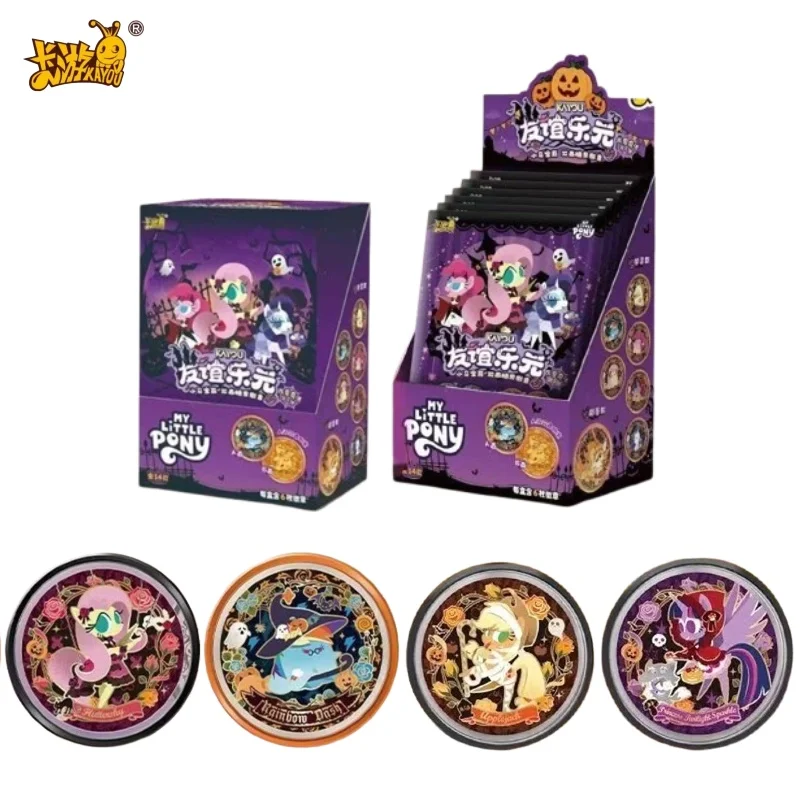 

KAYOU Genuine My Little Pony Double Sided Candy Badge Cute Magic First Issue Anime Peripheral Collection Kid's Toys Holiday Gift