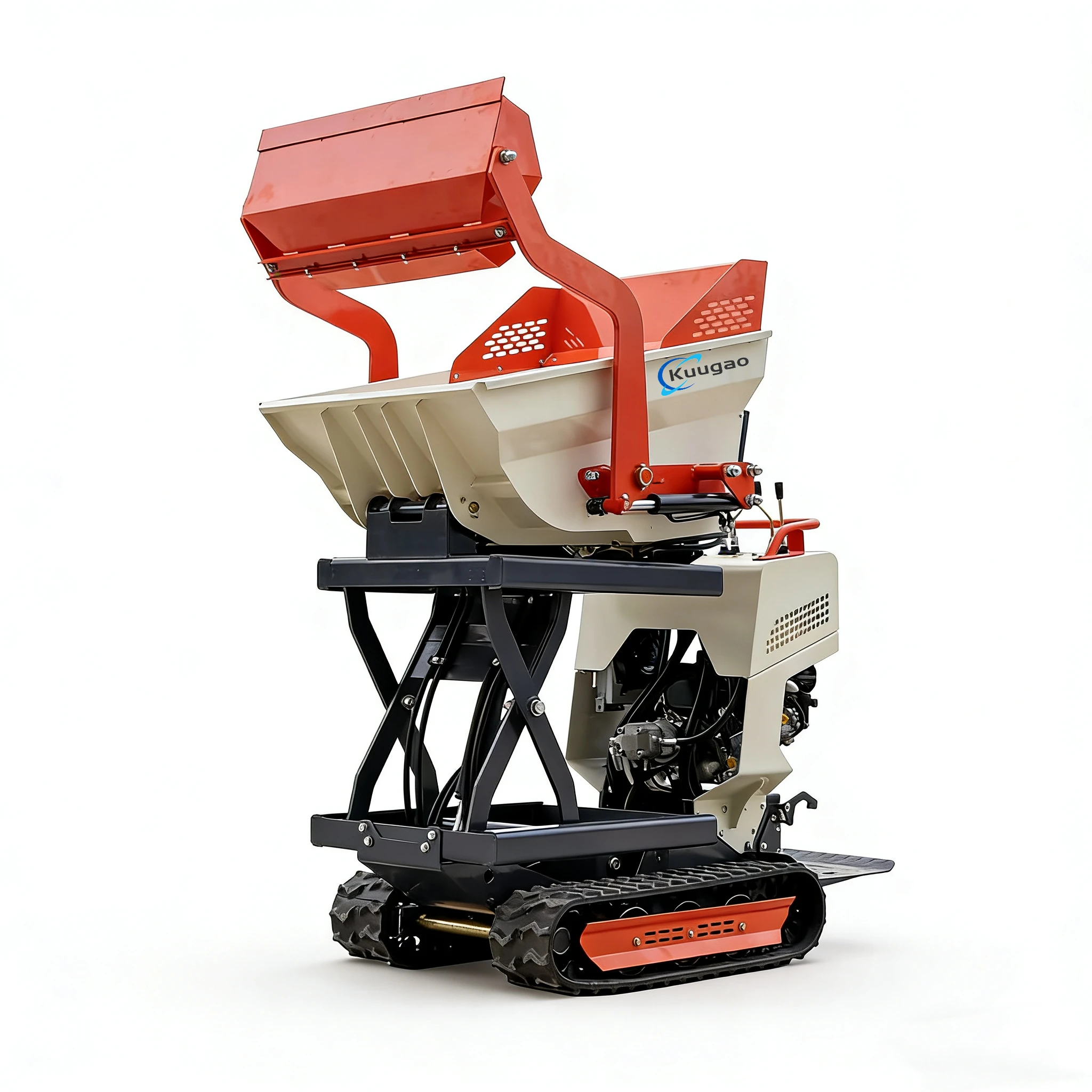 

Mini 500kg 1000kg Crawler Dumper Manual Tracked Small Agricultural Self-Loading Hydraulic Truck Customizable for Sale chinese