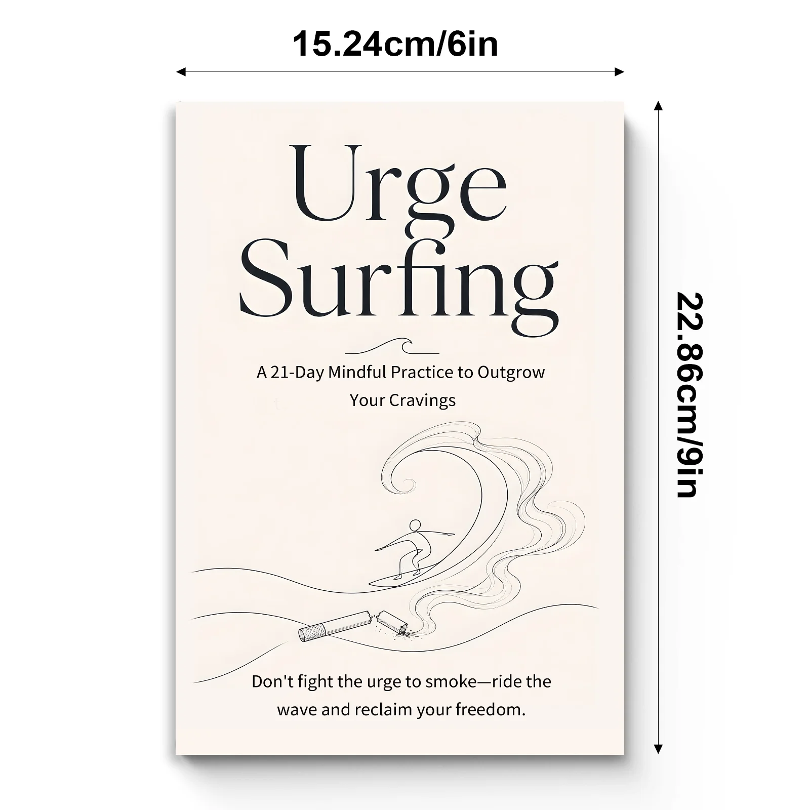 Urge Surfing, 21-Day Mindful Practice to Overcome Cravings, Stop Smoking Support Guide, Habit Change, Emotional Control
