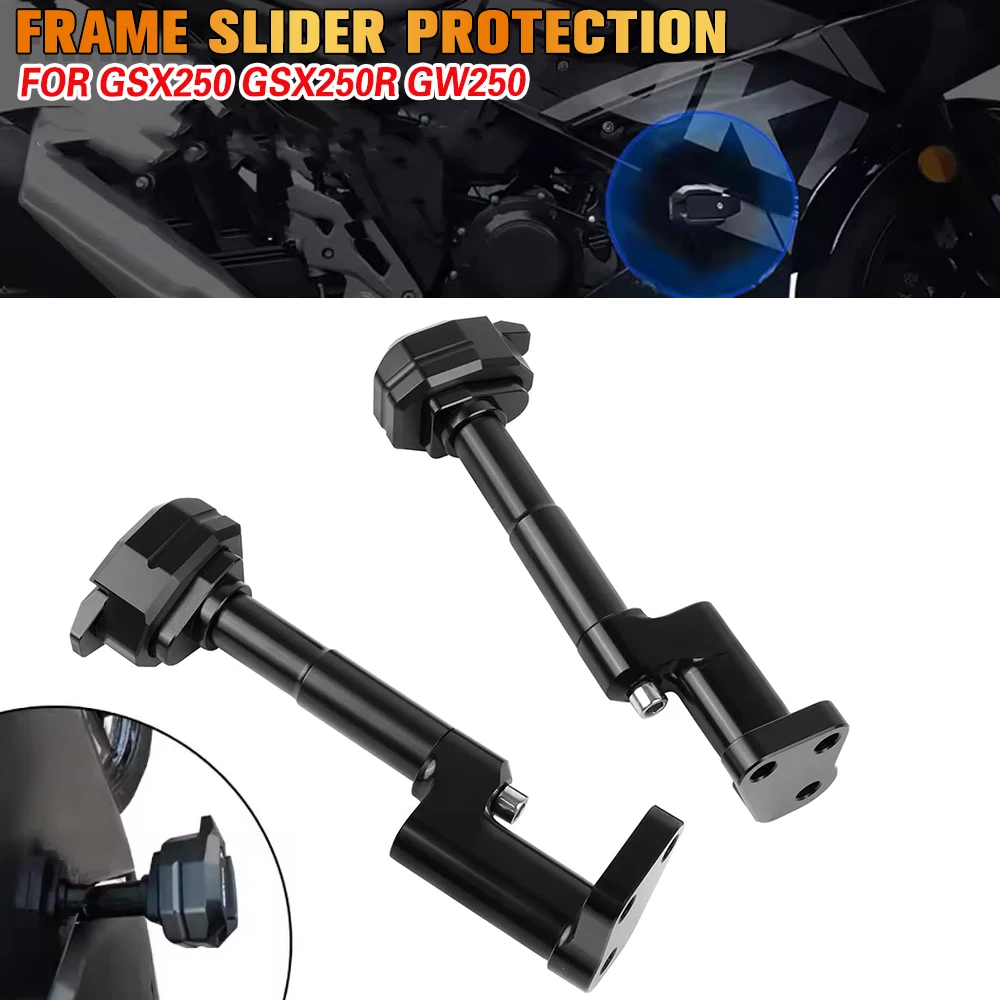 For SUZUKI GSX250R DL 250 DL250 GW250 Motorcycle CNC Frame Slider Engine Protector Guard Cover Crash Pad Falling Protection