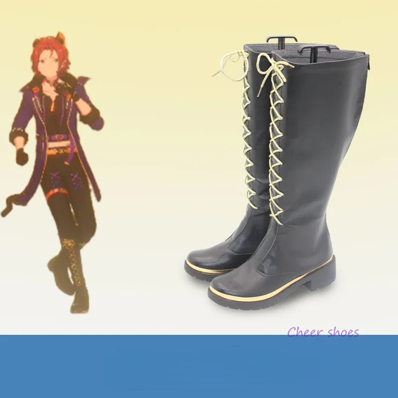 Trickstar Cosplay Boots Comic Halloween Shoes Trickstar Cosplay Costume Prop Ensemble Stars Cosplay Shoes for Men