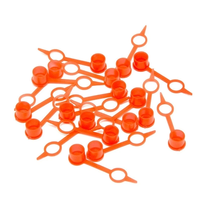 63HF 100Pieces Red Dust Caps Motorcycles Nipple Protective Cap For Grease Nipples Suitable For Automotive And Industrial