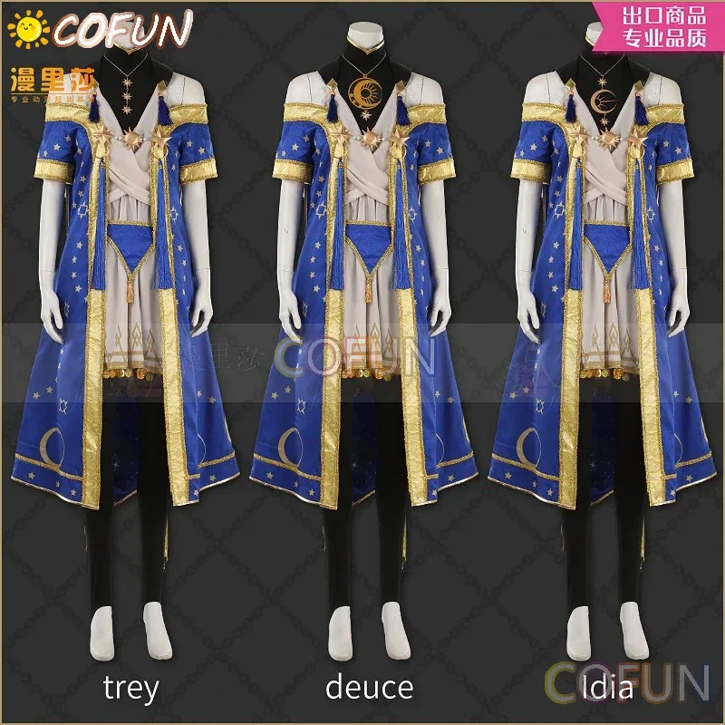 [Customized] Game Twisted Wonderland HEARTSLABYUL Trey Deuce Idia Cosplay Costume Fancy Party Outfits Halloween Carnival Uniform