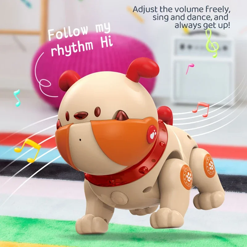 RC cachorro perro Robot detección táctil mascota Control remoto inteligente perro bailando cantar sonido grabación Animal niños juguete regalos de navidad