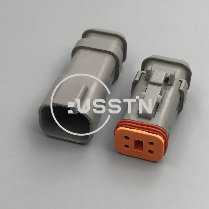 

1 Set 4 Hole DT04-4P-E008 DT04-4S-E008 Car Pump Truck Nozzle Wiring Cable Connector Starter