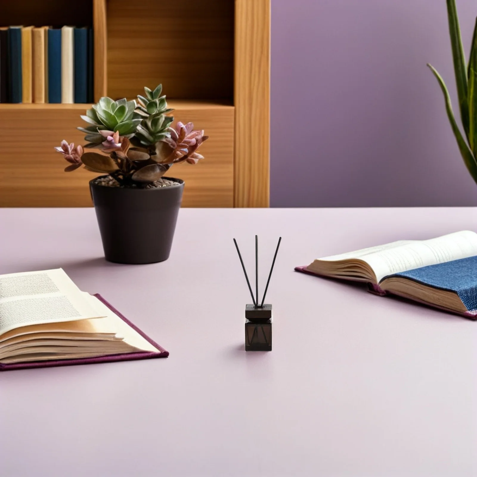 

1 Set Empty Glass Aroma Diffuser Bottle with Rattan Reed Sticks for Fireless Aromatherapy Essential Oil 100ml Refillable Jar