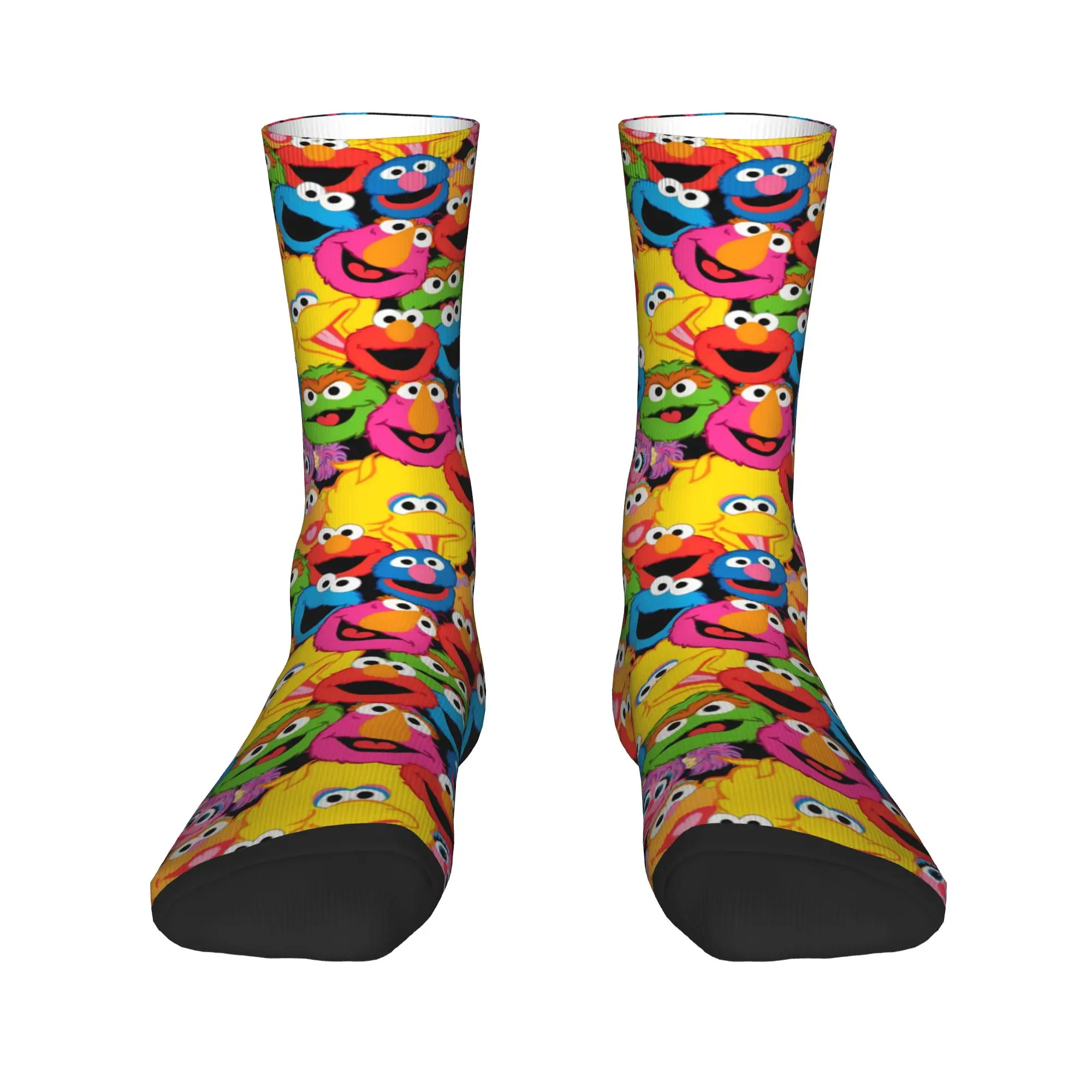 Cookie Monsters Socks Autumn  Stockings Modern Women Men Breathable Socks Design Climbing Non-Slip Socks